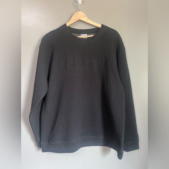 Champion Purdue Boilermakers quilted long sleeves sweatshirt university medium - Picture 1 of 7